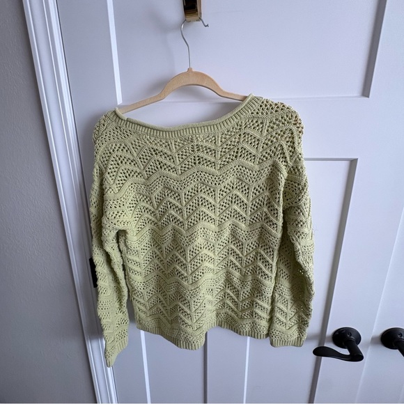 Maurices Open Knit Chevron Pullover Sweater, ladies medium - Picture 4 of 7